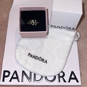 AUTHENTIC Pandora ring With 14k gold